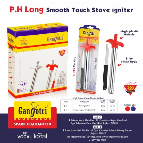 P.H. LONG WITH KNIFE BLACK KITCHEN GAS LIGHTER