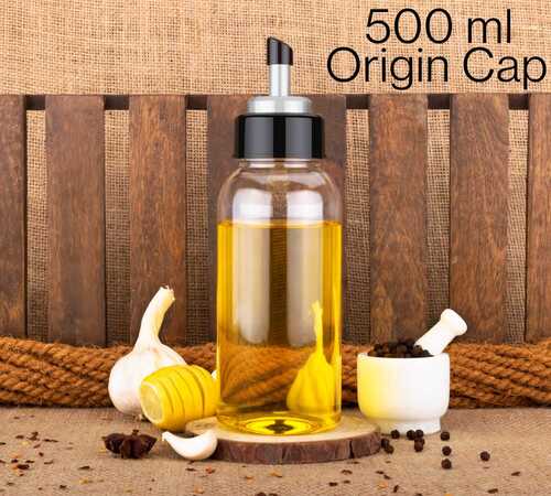 PLASTIC KITCHEN OIL DISPENSER 500ML ORIGIN CAP