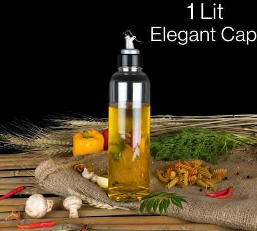 PLASTIC KITCHEN OIL DISPENSER 1000 ML  ELEGANT CAP