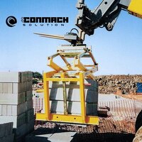 Industrial Paver Block Scissor Grab - Color: Yellow