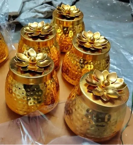Metal Gifting Jar Dry Fruit Box Lid
