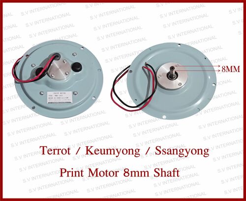 Terrot / Keumyong / Ssangyong Print Motor 8MM Shaft