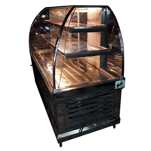 Commercial Display Counter - Stainless Steel | Polished Silver Finish, Durable Metal Construction