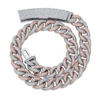 Miami Diamond Cuban Chains In Lab Grown Diamonds 10k White Gold