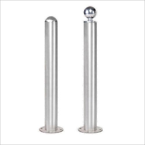 Fixed Bollard - Steel, Grey | Industrial, Hospital, and Commercial Usage, No Power Needed, Versatile Signal Type
