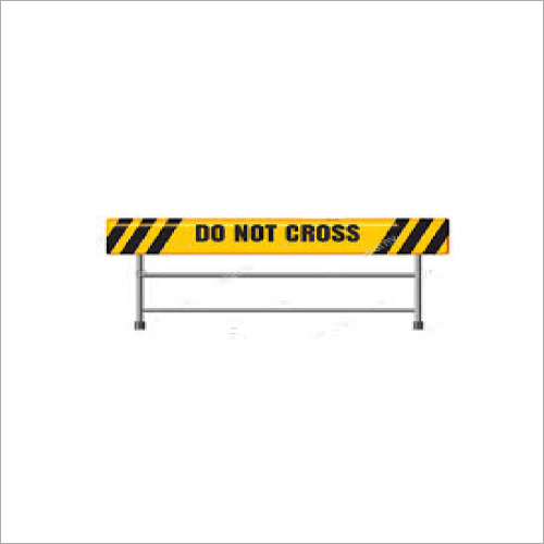 Portable Barricades - Mild Steel, Black and Yellow | Manual Use for Industrial, Hospital, and Commercial Areas, No Parking Sign