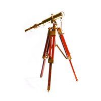 Nautical Single Barrel Brass Tripod Telescope