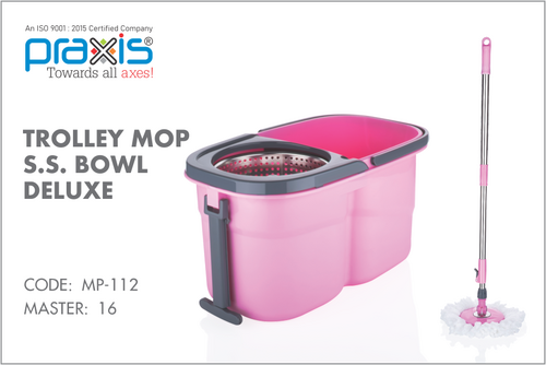 TROLLEY MOP S.S. BOWL DELUXE
