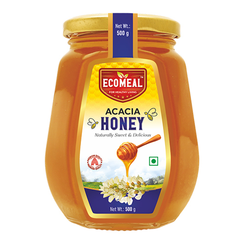 500 GM Acaci Honey - First Class Grade, Moisture Nil | Pure and Natural Sweetener for Culinary Creations