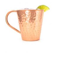 Copper Bucket Hammered Mug