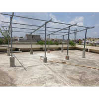 Solar Galvanized Iron Structure - 3 Mm Thickness, Grey Color | Suitable For Hotels, Restaurants, Offices, Villas, Warehouses, And Workshops