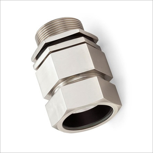 Double Compression Cable Gland - Stainless Steel Alloy, NPT/BSP/BSPT/ET Threading | Weatherproof, Flame Proof, Round Stranded Conductor Application