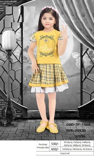 Ladies Yellow Skirt Dungaree, Size: M at Rs 310/piece in New Delhi