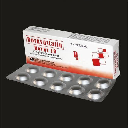 Rovaz 10Mg Rosuvastatin Film Coated Tablets Keep Dry & Cool Place