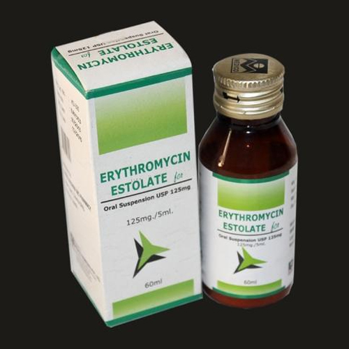 60Ml Erythromycin Estolate For Oral Suspension Keep Dry & Cool Place