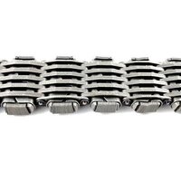 Piv Chain - Stainless Steel, Rectangular Holes | 1 Year Warranty, Ideal For Conveyors And Power Transmission Use