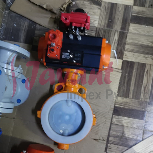 PTFE Butterfly Valve With Pneumatic