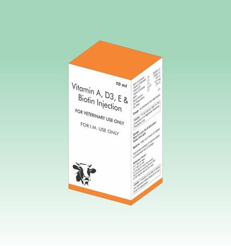 Vitamin AD3 E and H veterinary injection in Third party manufacturing