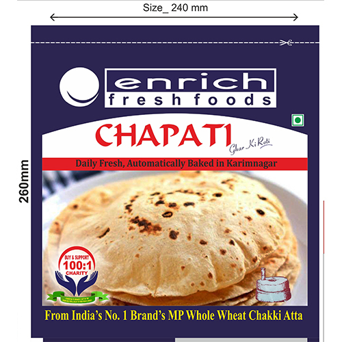ENRICH CHAPATI Printed Laminated Film Pouches For Packaging