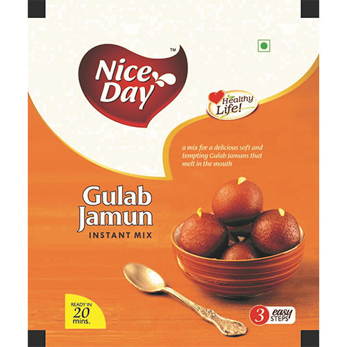 Nice Day Gulab Jamun Instant Mix 175g Printed Laminated Film Pouches For Packaging