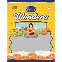 Oshon Wonderz Caramel Candy Printed Laminated Film Pouches For Packaging