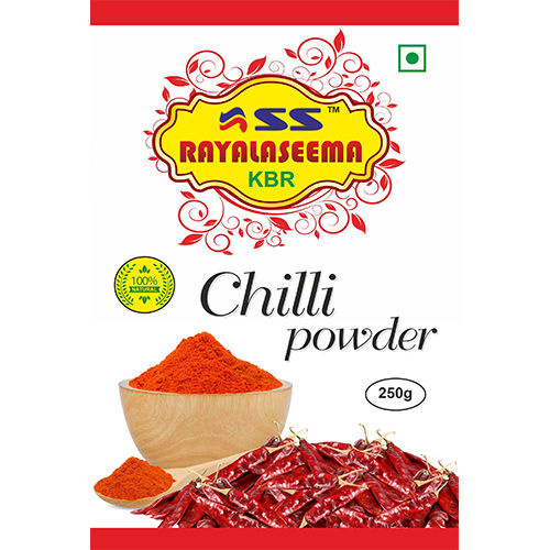 RAYALASEEMA CHILLI POWDER 250g Printed Laminated Film Pouches For Packaging