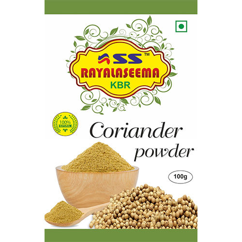 RAYALASEEMA CORIANDER POWDER 100g Printed Laminated Film Pouches For Packaging