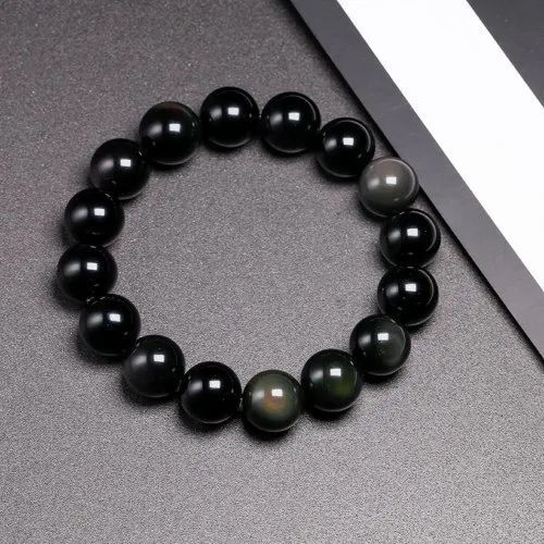 Black Obsidian Stone Bracelet