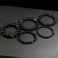 Black Obsidian Stone Bracelet