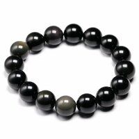 Black Obsidian Stone Bracelet