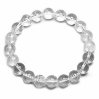Clear Crystal Quartz Square Stone Bracelet