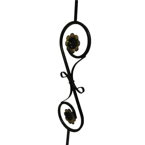 Iron Stair Railing - Stainless Steel, Hand Made Design | Easily Assembled, Forged for Durability and Style