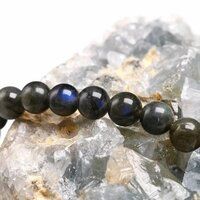 Grey Labradorite Stone Bracelet