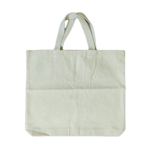 White 6 Oz Cotton Bag With Tape Handle