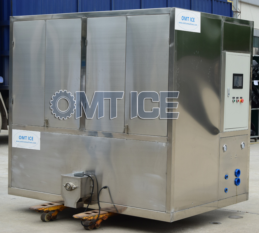 3000kg/24hrs Industrial  Cube Ice Machine