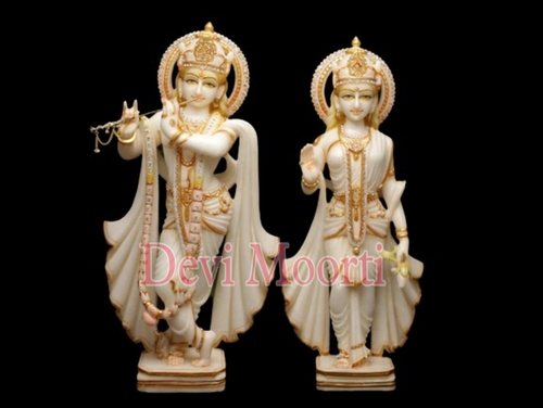 Marble Radha Krishna Statue