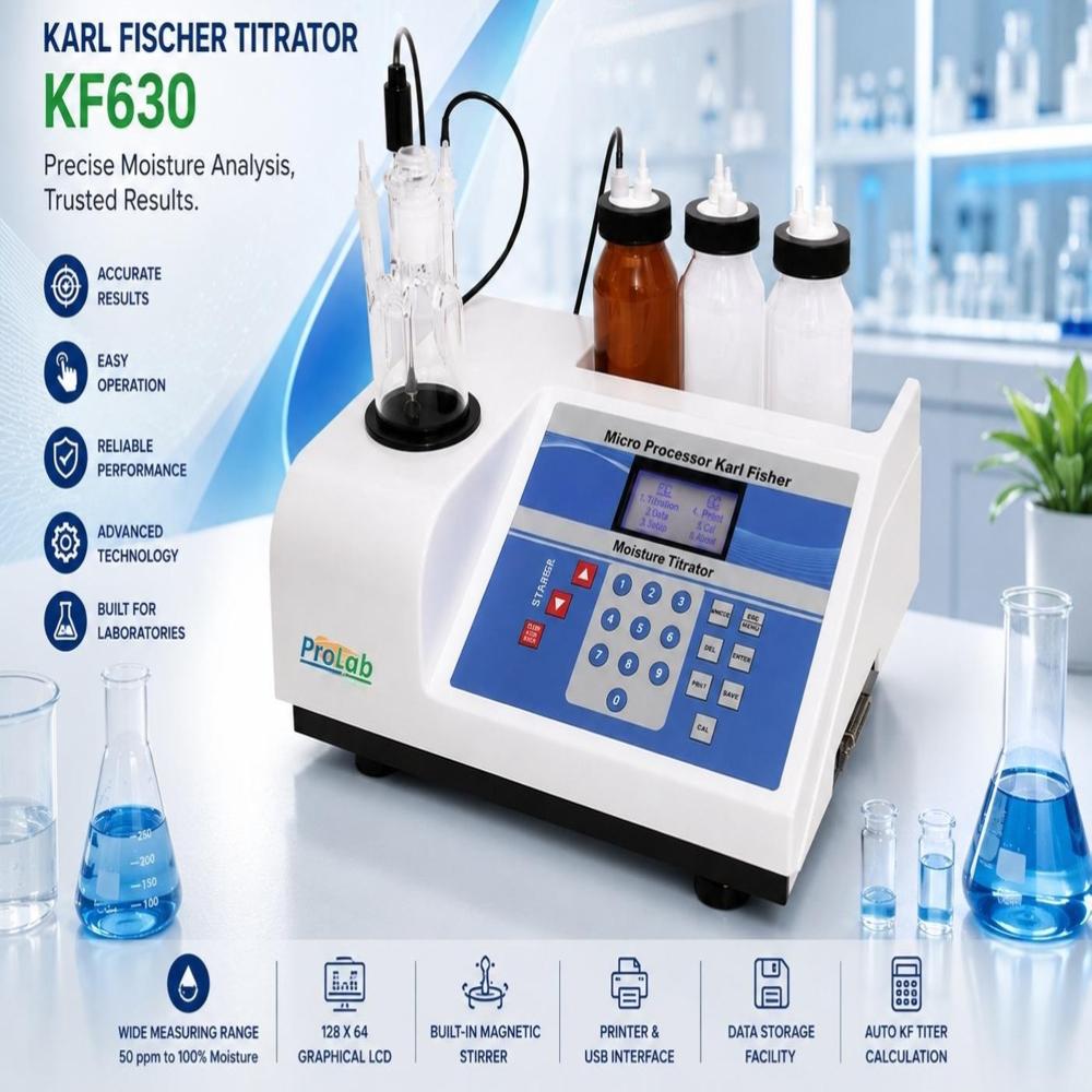 Automatic Karl Fischer Titrator - Accuracy: 0.01 Mg