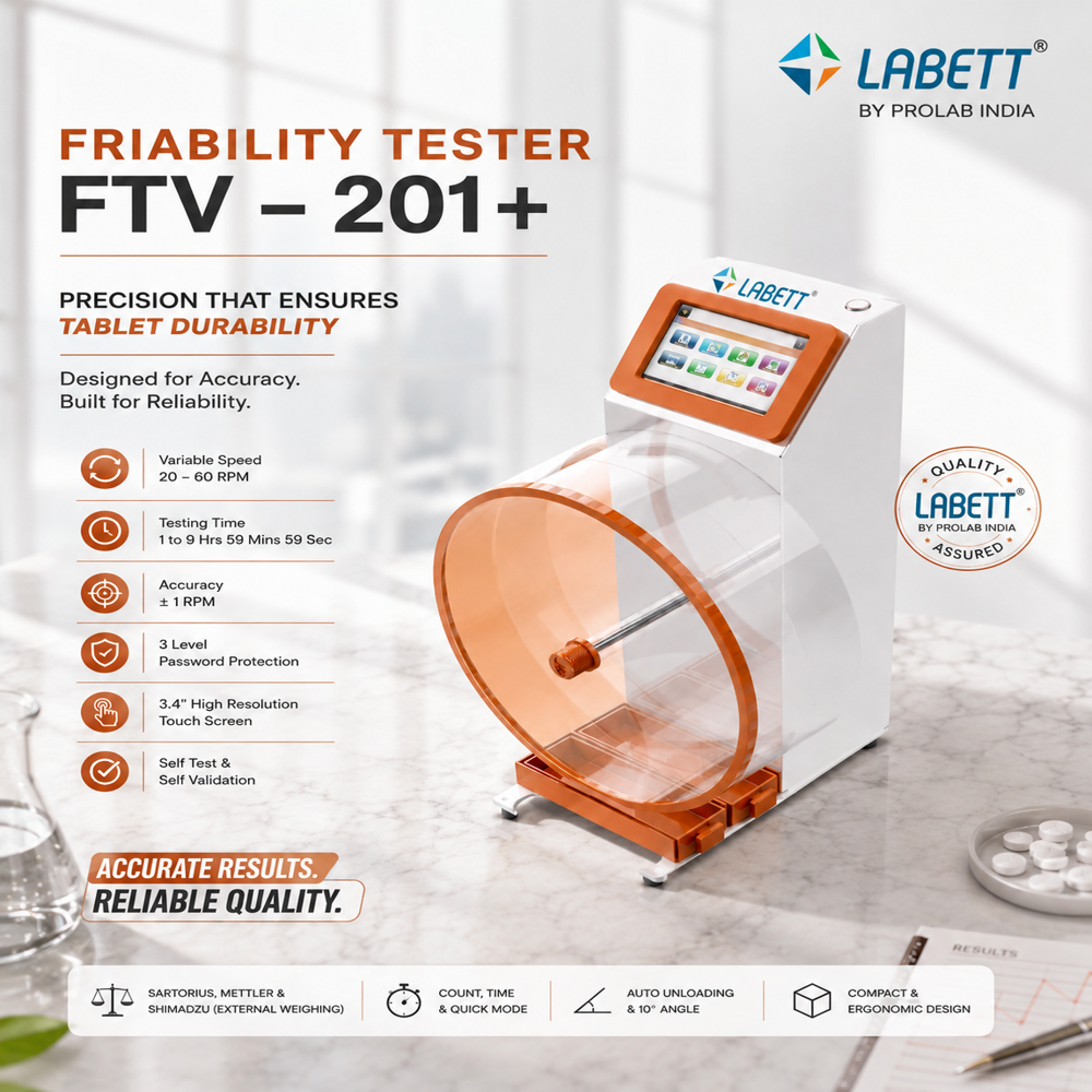 Microprocessor Based Friability Test Apparatus - Color: Multicolor