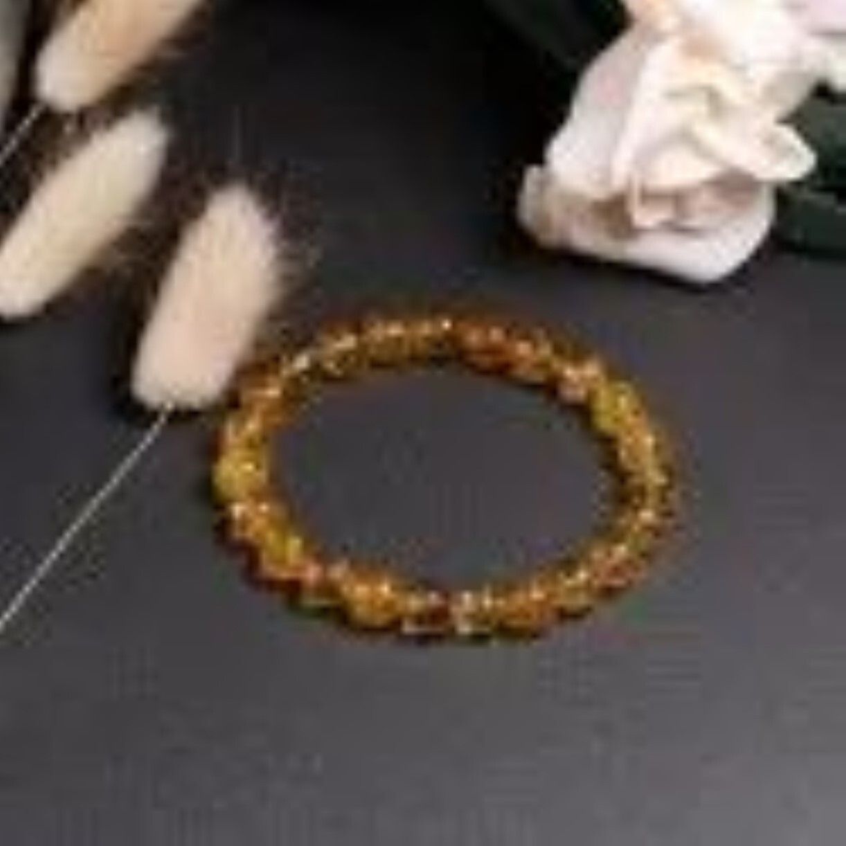 Yellow Citrine Stone Bracelet