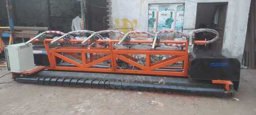 Orange Paver Machine