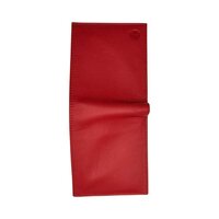 Mens Red Leather Wallet With 8 Card Slots