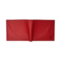 Mens Red Leather Wallet With 8 Card Slots