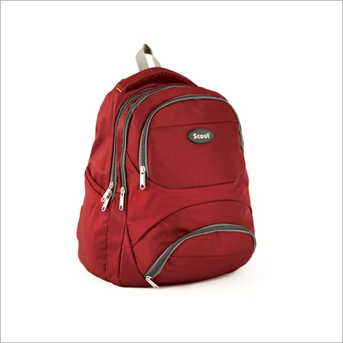 Red Waterproof School Backpack