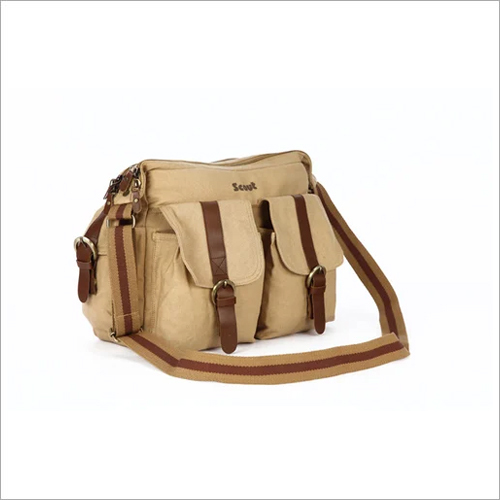 Laptop Sling Bag - Canvas Material | Stylish and Durable Design for Everyday Use, Adjustable Strap, Multiple Compartments