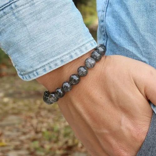 Black Tourmaline Stone Quartz Bracelet