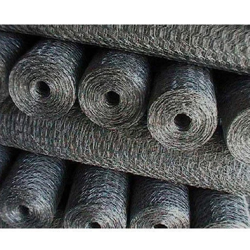 Galvanized Chicken Wire Mesh - Stainless Steel, Hexagonal Mesh Type, Silver Color | Rust-Resistant, Lightweight, Ideal for Poultry Enclosures