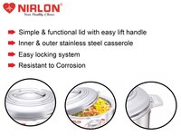 Nirlon Stainless Steel Casserole 1500 ML