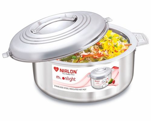 Nirlon Stainless Steel Casserole 3500 Ml Warranty: 1 Year