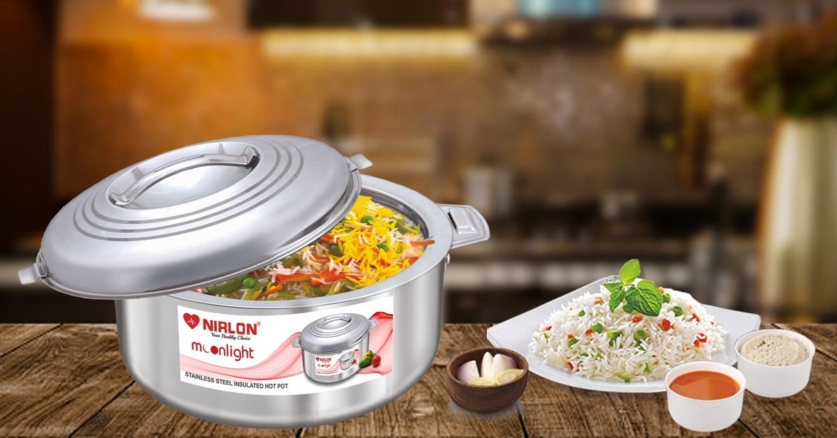 Nirlon Stainless Steel Casserole 2000 ML