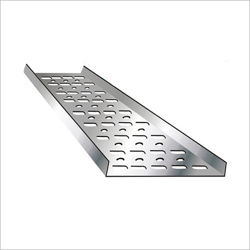 GI Cable Tray - GI Galvanized, Silver Color, Wire Mesh Design with Central Spine and Ribs for Effective Cable Management